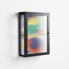 Vibrante - Wall Cabinet - Vratislav Pecka - Antracite - Reeded glass