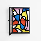 Yo - Wall Cabinet - Vratislav Pecka - Antracite - Reeded glass