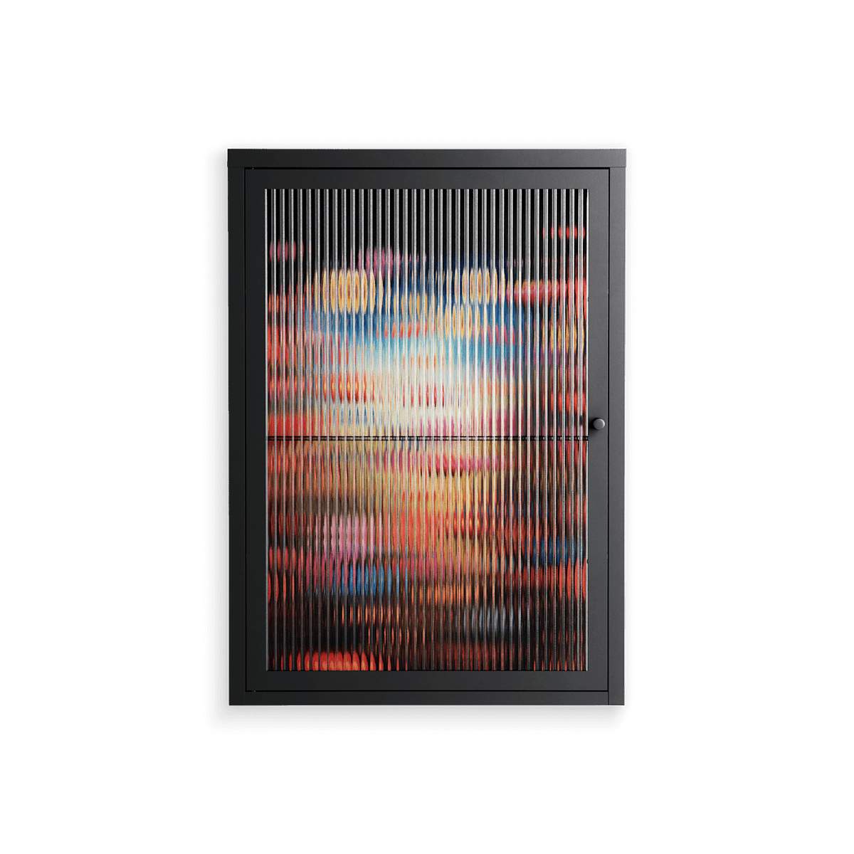 Greatful Meadow - Wall Cabinet - Nur Rydberg - Antracite - Reeded glass