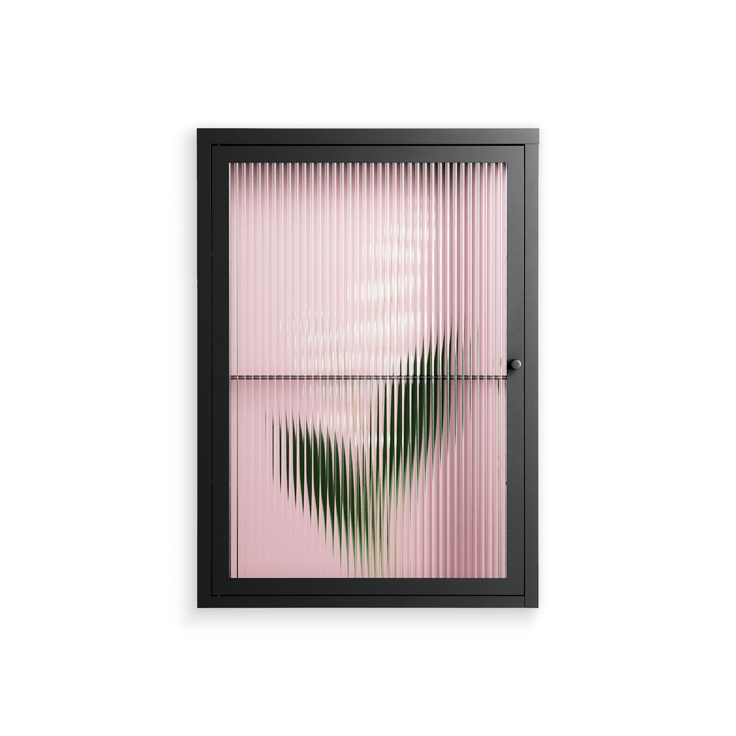 Kalas Konvalj - Wall Cabinet - Nur Rydberg - Antracite - Reeded glass