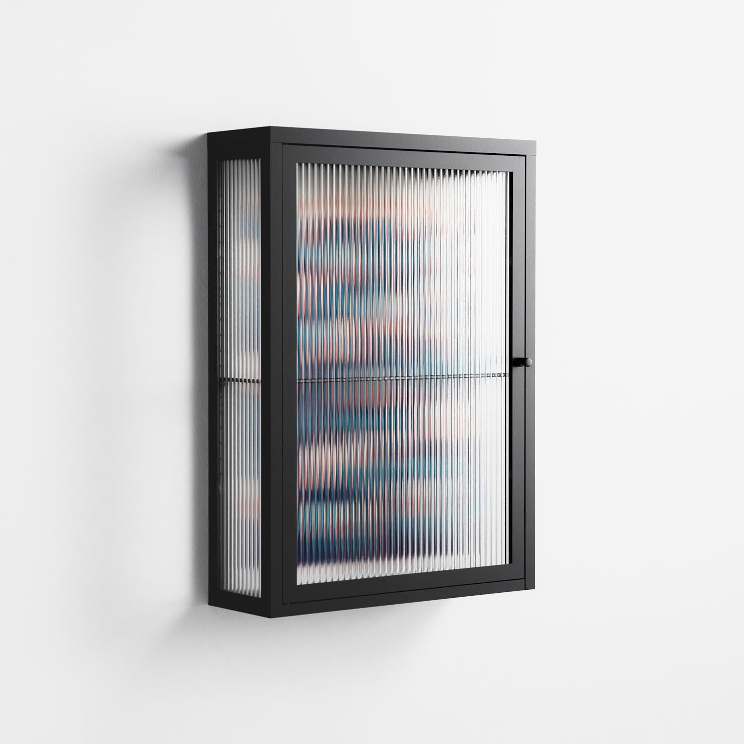 Gooseberries - Wall Cabinet - Katie O’Shea - Antracite - Reeded glass