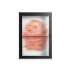 Orange Flowers 1 - Wall Cabinet - Katie O’Shea - Antracite - Reeded glass