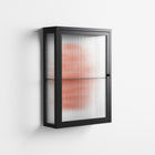 Orange Flowers 1 - Wall Cabinet - Katie O’Shea - Antracite - Reeded glass