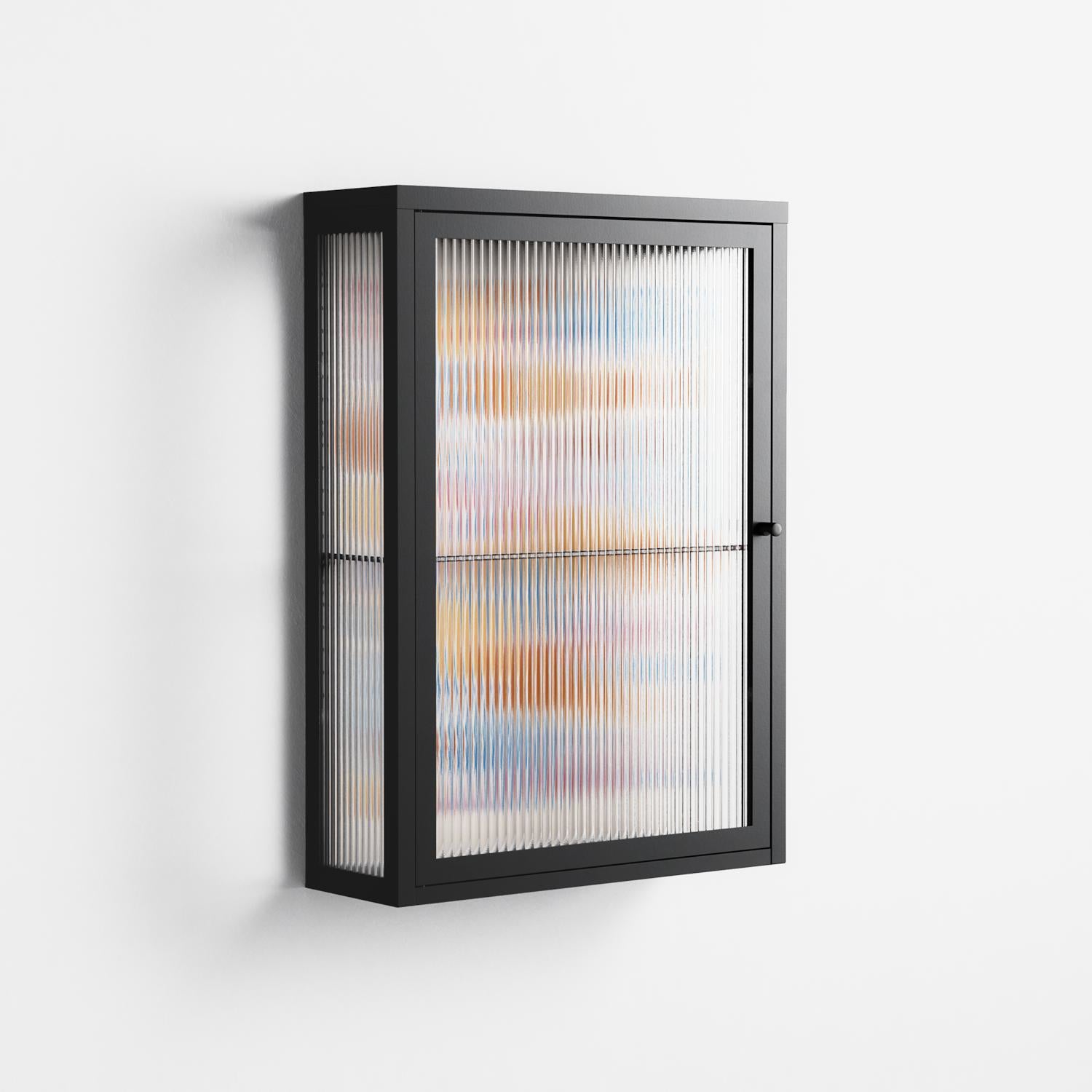 Sea Critters - Wall Cabinet - Katie O’Shea - Antracite - Reeded glass