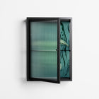 Turtle With Kelp - Wall Cabinet - Katie O’Shea - Antracite - Reeded glass
