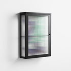 Tulips Purple - Wall Cabinet - Katie O’Shea - Antracite - Reeded glass