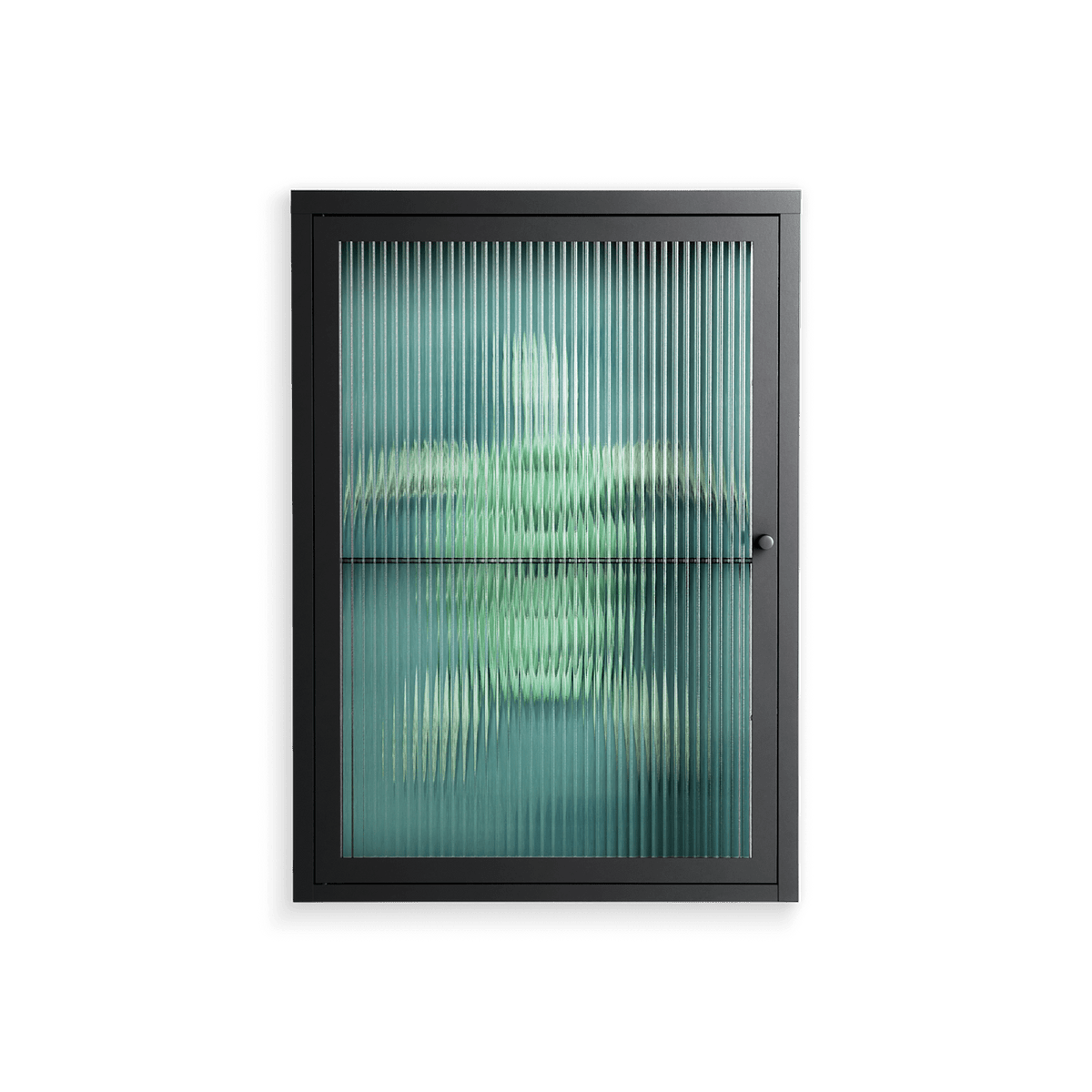 Turtle Without Kelp - Wall Cabinet - Katie O’Shea - Antracite - Reeded glass
