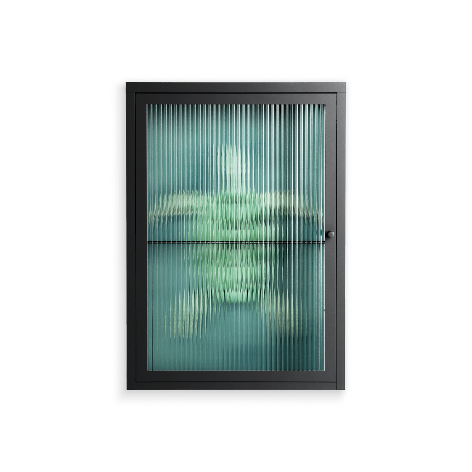 Turtle Without Kelp - Wall Cabinet - Katie O’Shea - Antracite - Reeded glass