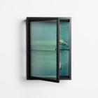 Turtle Without Kelp - Wall Cabinet - Katie O’Shea - Antracite - Reeded glass