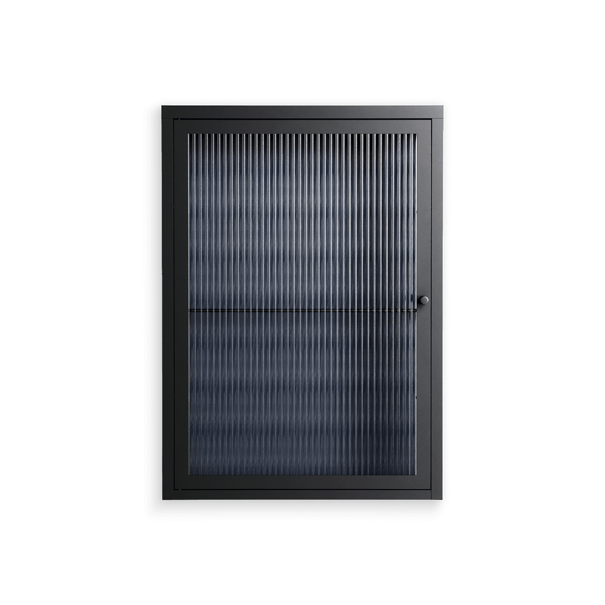 Basket Weave - Wall Cabinet - Katie O’Shea - Antracite - Reeded glass
