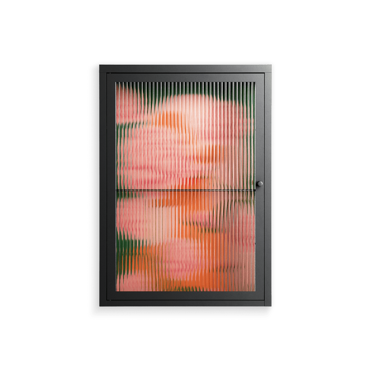 Inside Flowers - Wall Cabinet - Raissa Oltmanns - Antracite - Reeded glass