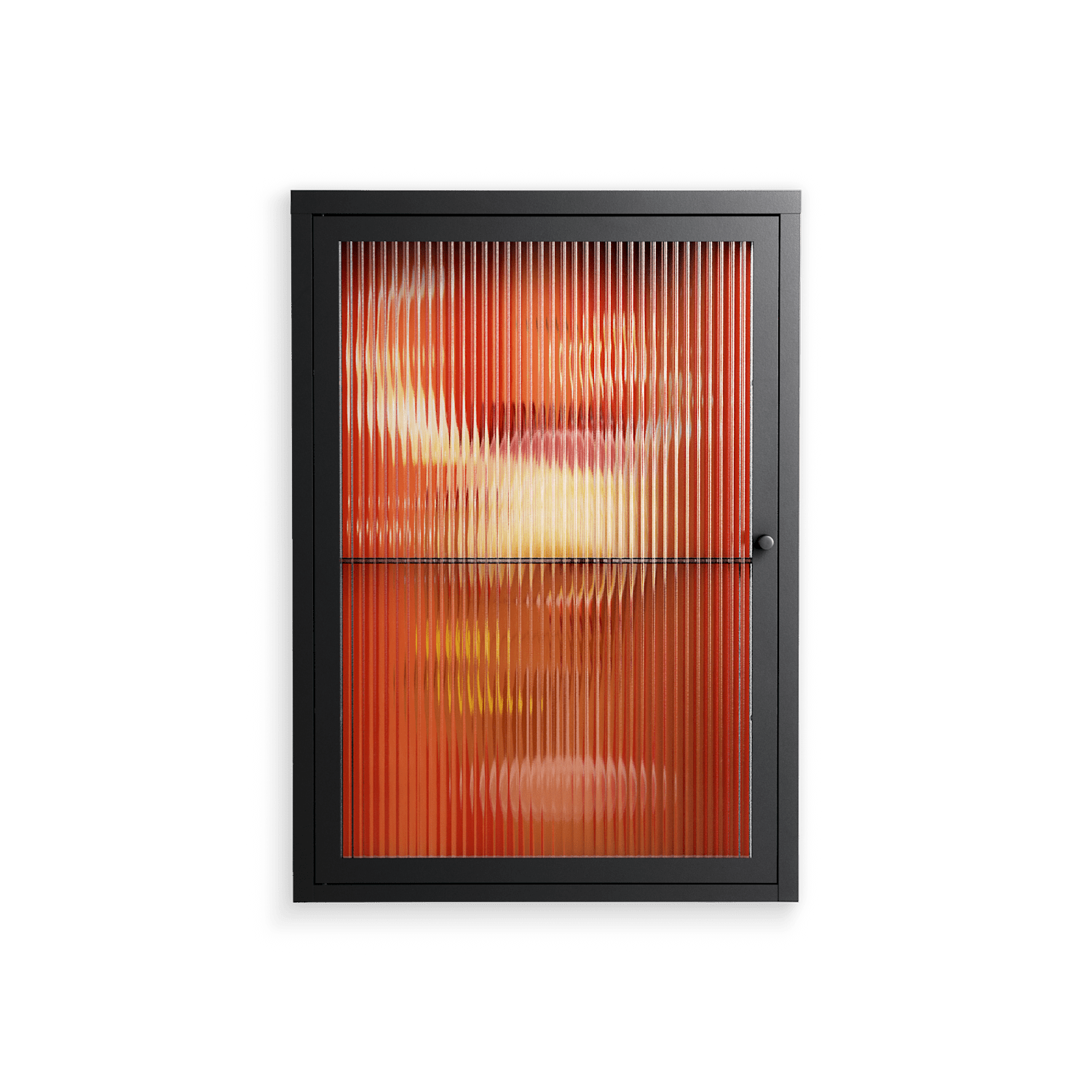 Drink And Cherries - Wall Cabinet - Raissa Oltmanns - Antracite - Reeded glass