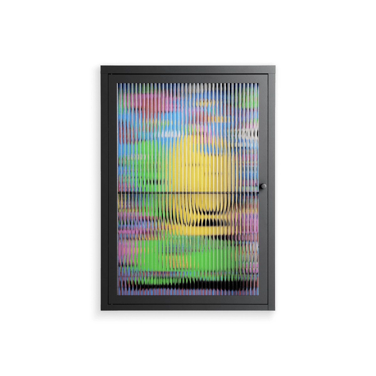 Go Slow - Wall Cabinet - Cezar Berje - Antracite - Reeded glass