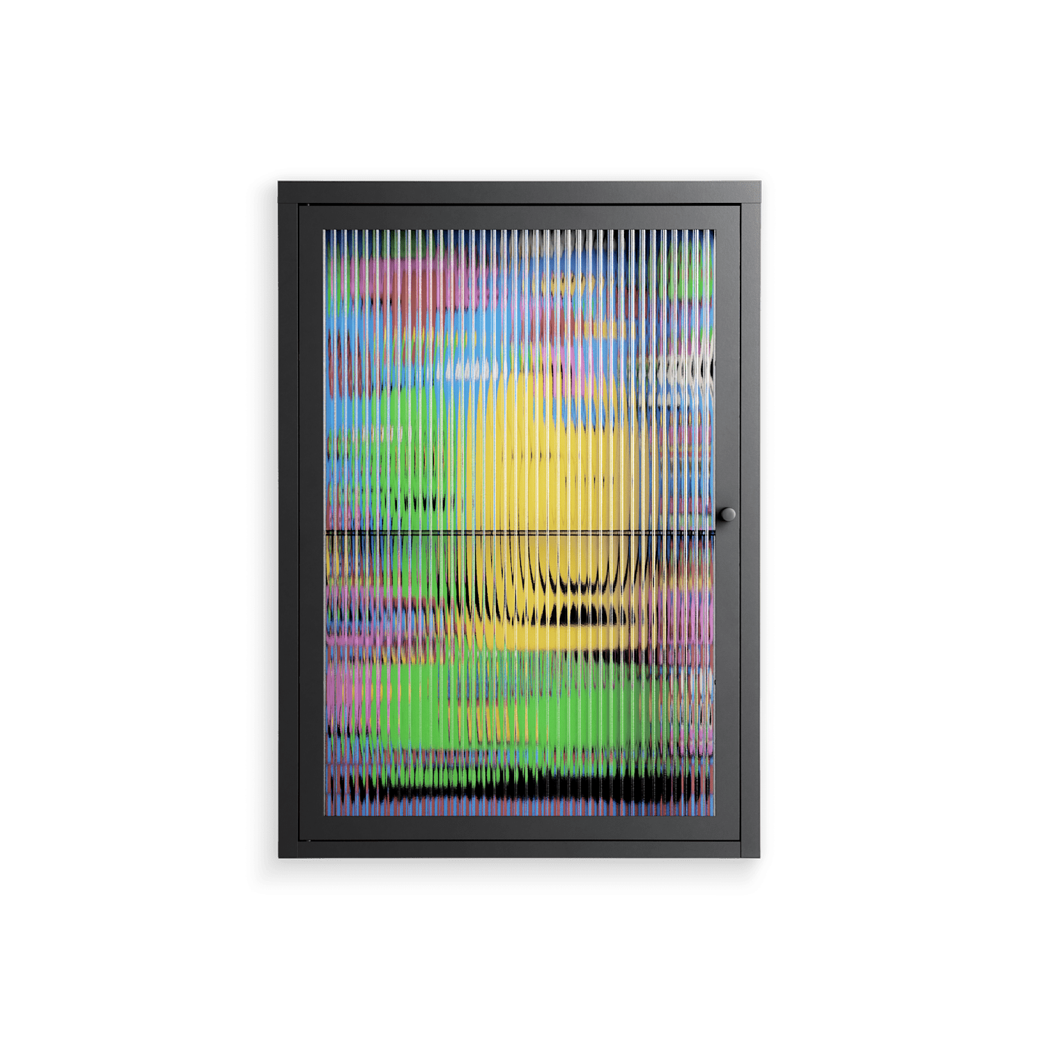 Go Slow - Wall Cabinet - Cezar Berje - Antracite - Reeded glass