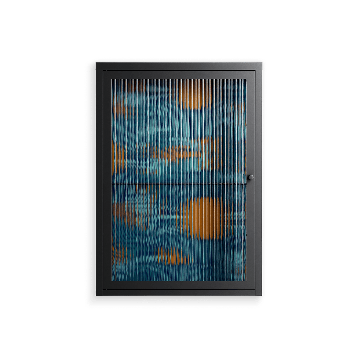 Bellis Bounty Blue - Wall Cabinet - Amy Suther - Antracite - Reeded glass