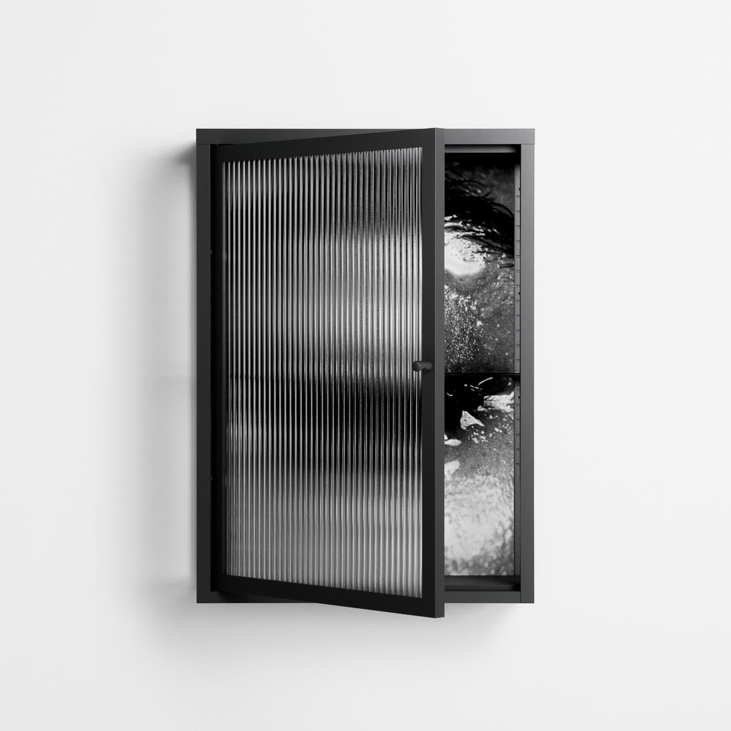 Gel - Wall Cabinet - Nadia Ryder - Antracite - Reeded glass