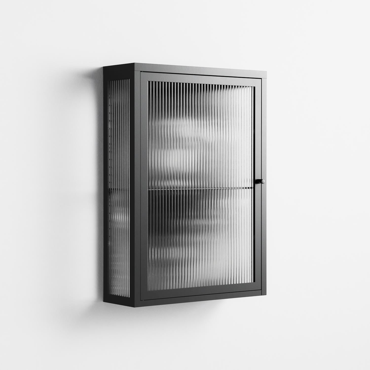 Gel - Wall Cabinet - Nadia Ryder - Antracite - Reeded glass