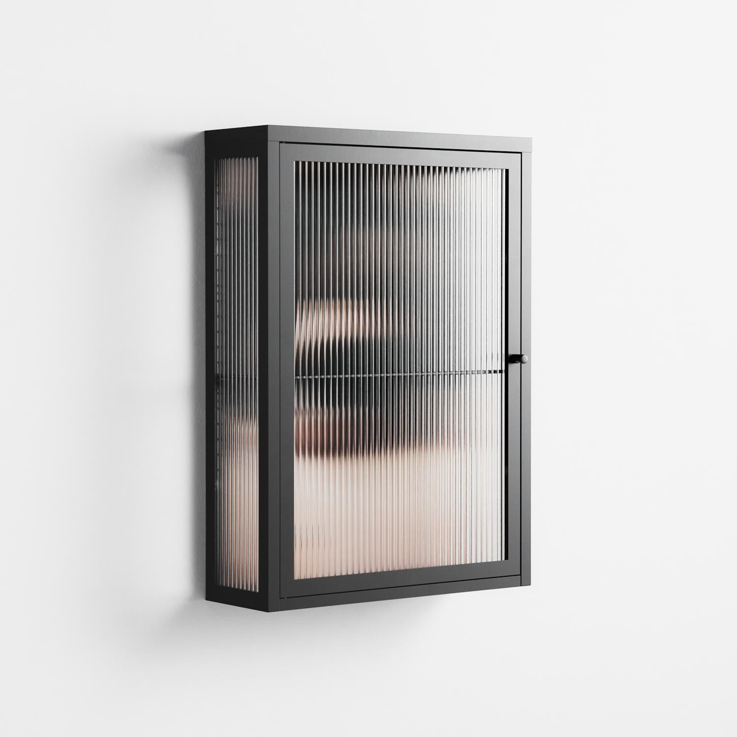 Gem - Wall Cabinet - Nadia Ryder - Antracite - Reeded glass