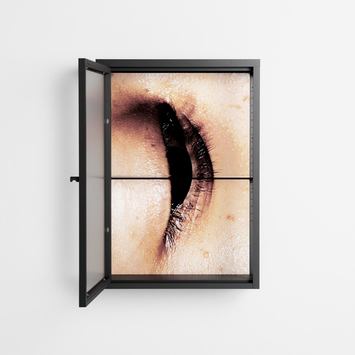 Glow - Wall Cabinet - Nadia Ryder - Antracite - Reeded glass