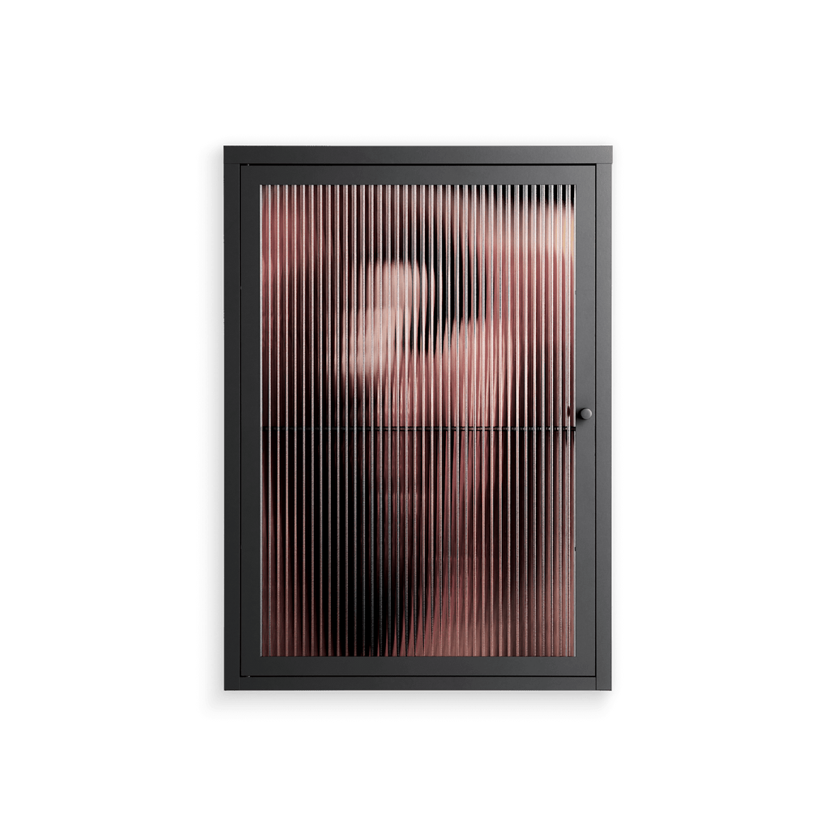 Red 2 - Wall Cabinet - Nadia Ryder - Antracite - Reeded glass