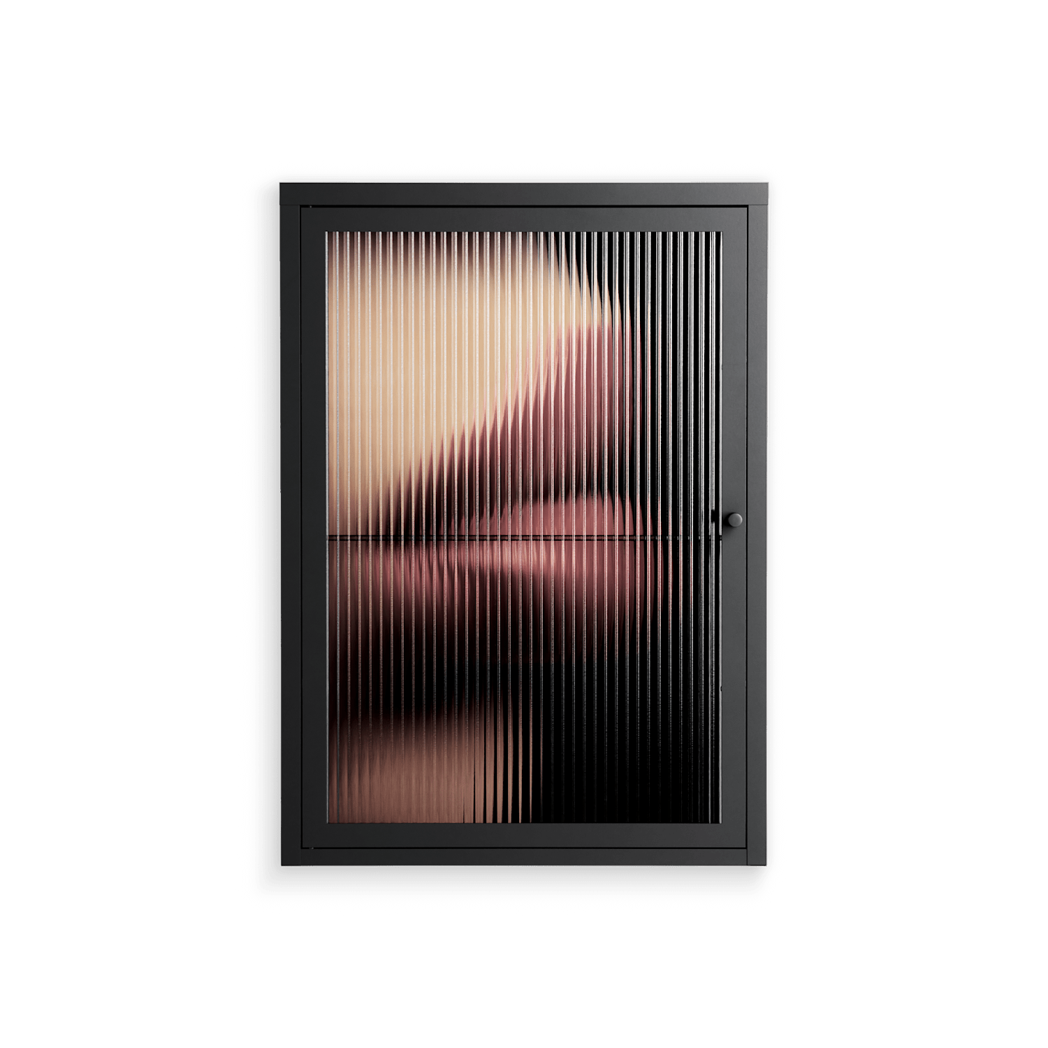 Red 4 - Wall Cabinet - Nadia Ryder - Antracite - Reeded glass