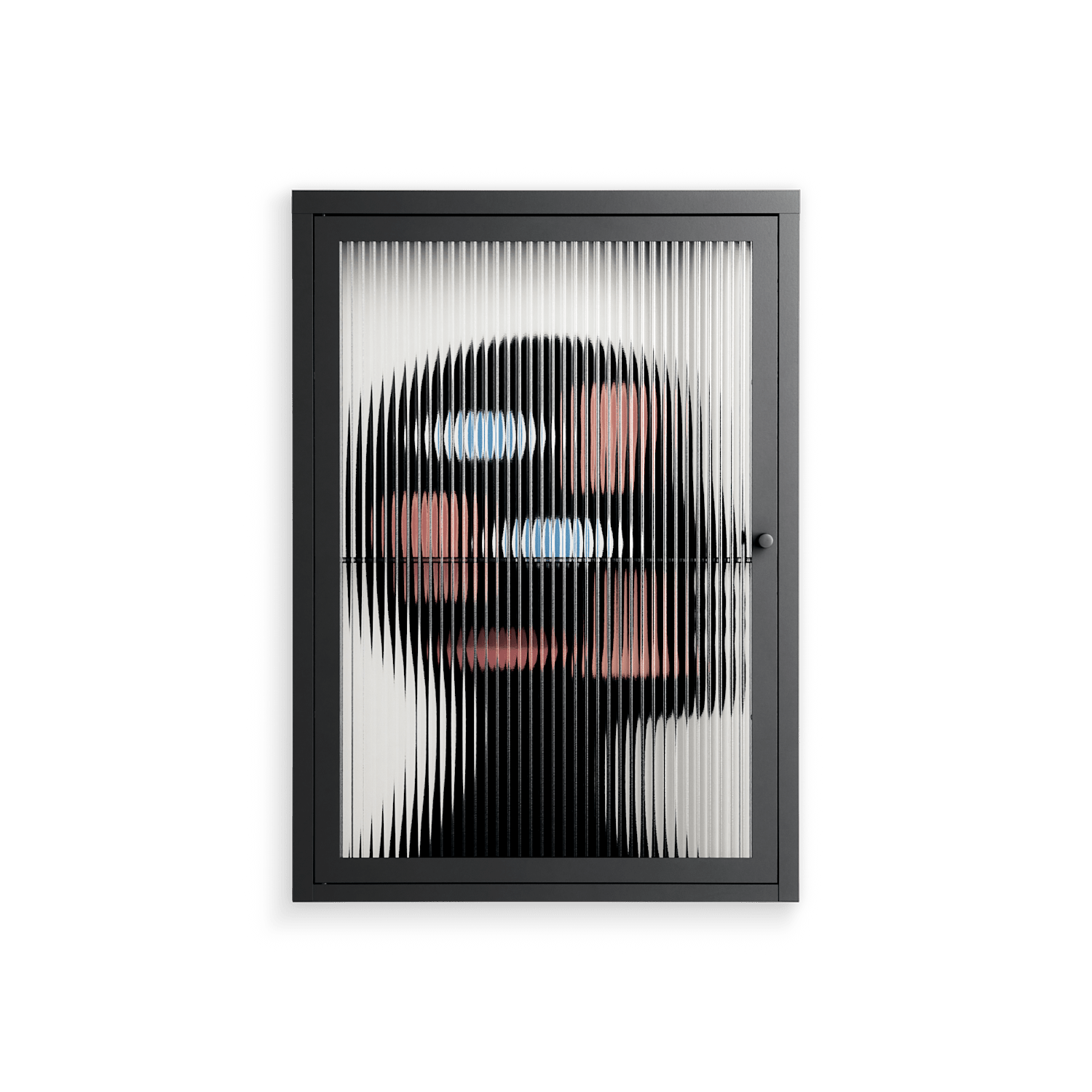 Désordre_Intérieur - Wall Cabinet - David Vanadia - Antracite - Reeded glass