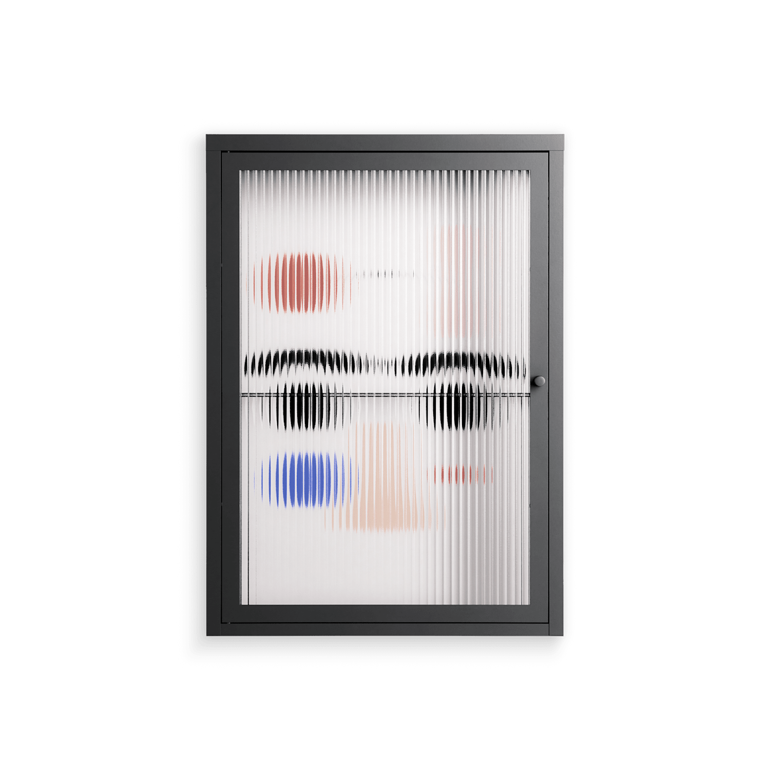 Équilibré - Wall Cabinet - David Vanadia - Antracite - Reeded glass