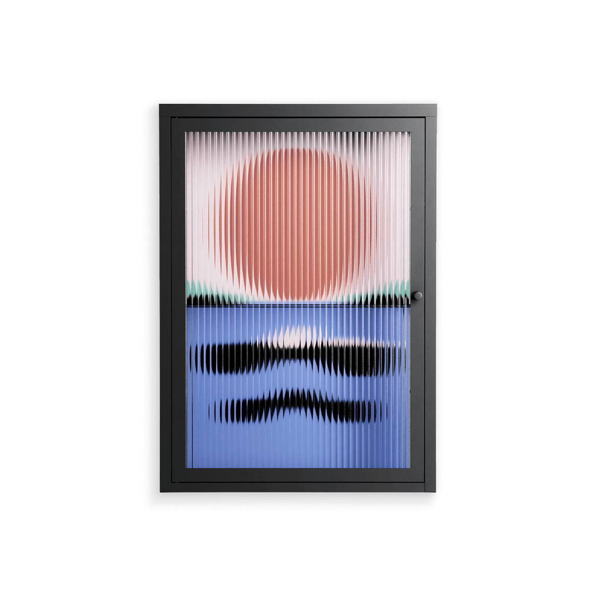 Immergé - Wall Cabinet - David Vanadia - Antracite - Reeded glass