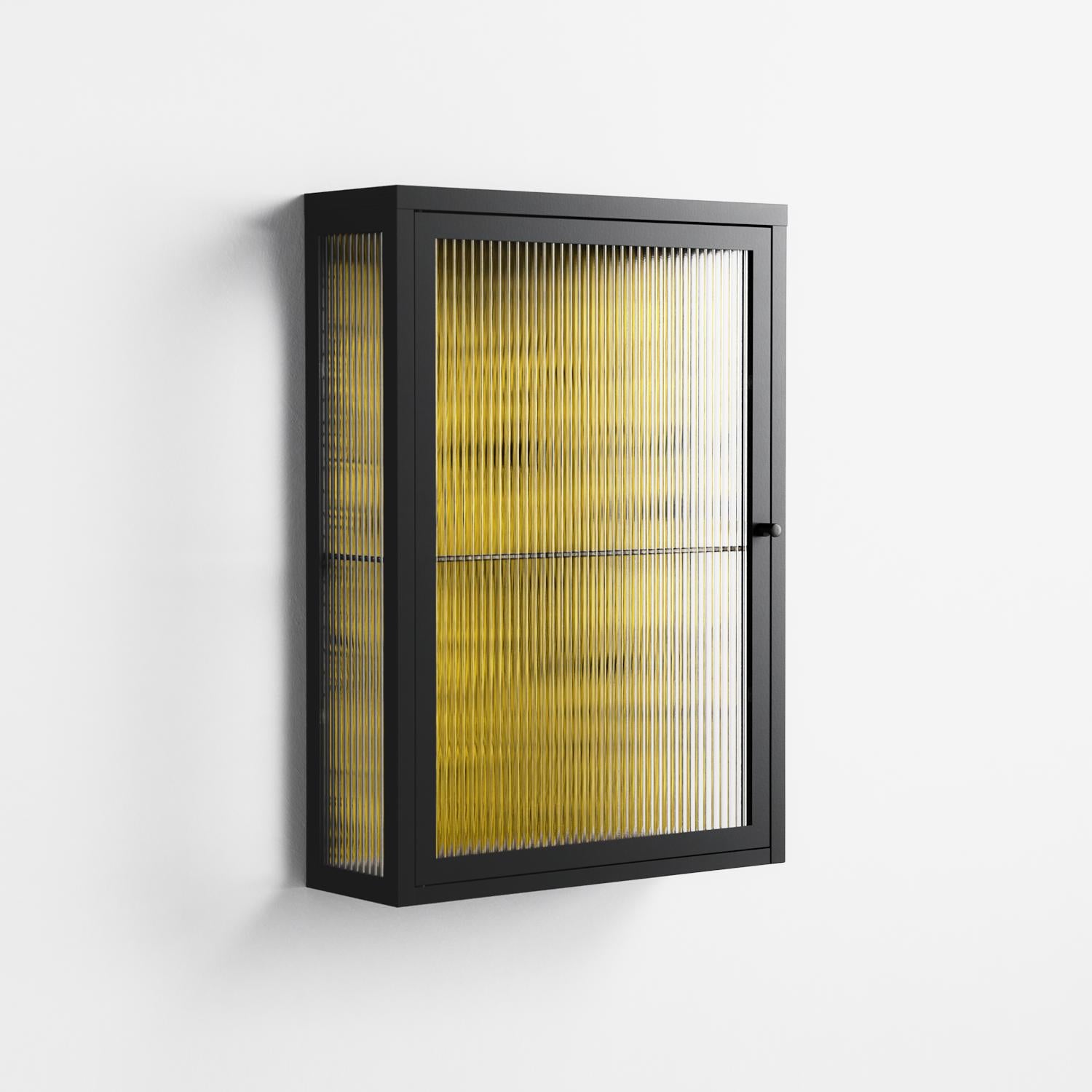 What a Mess - Wall Cabinet - Craig Watkins - Antracite - Reeded glass