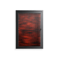 Wottosque Red - Wall Cabinet - Craig Watkins - Antracite - Reeded glass