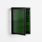 Wottosque Green - Wall Cabinet - Craig Watkins - Antracite - Reeded glass