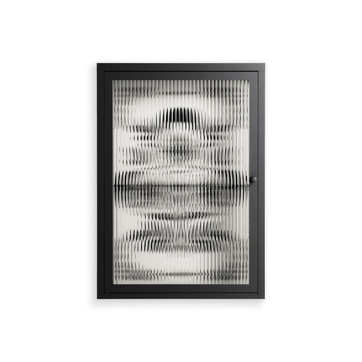 Barbed Bloom - Wall Cabinet - Daphna Sebbane - Antracite - Reeded glass