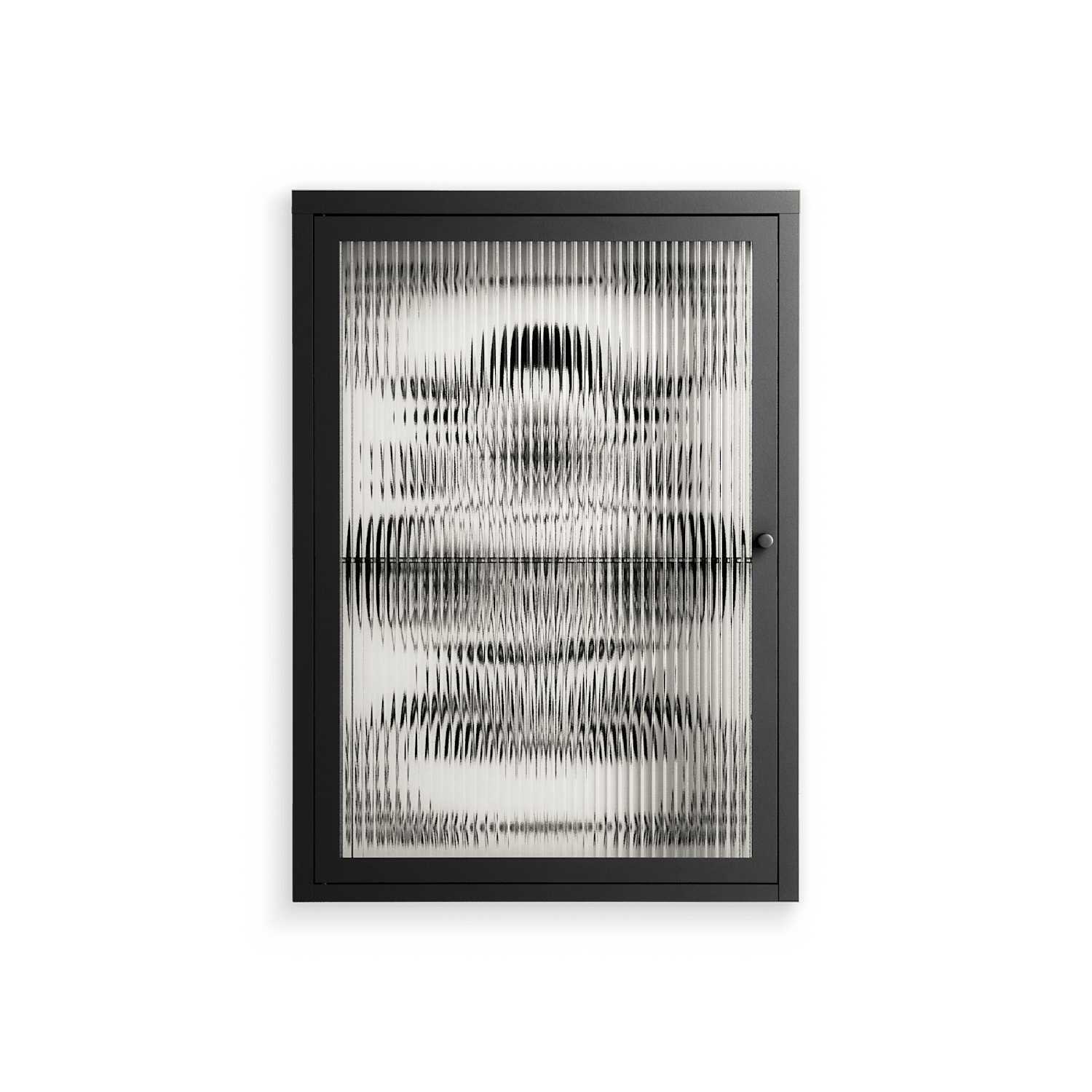 Barbed Bloom - Wall Cabinet - Daphna Sebbane - Antracite - Reeded glass