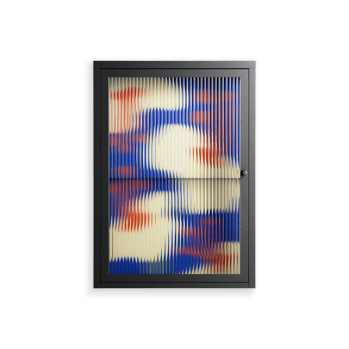 Meadow - Wall Cabinet - Magda March - Antracite - Reeded glass