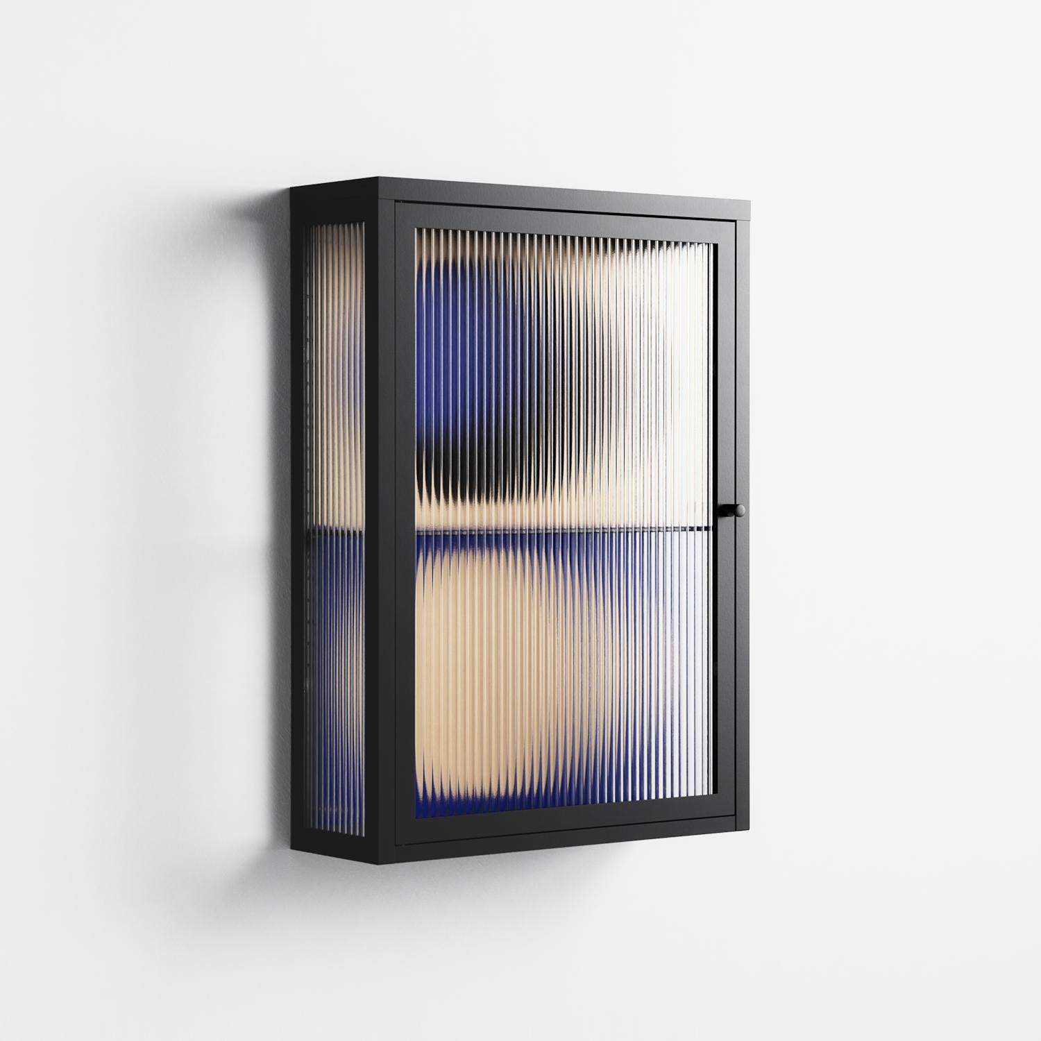Entrance - Wall Cabinet - Oluwasheyi Adebayo - Antracite - Reeded glass