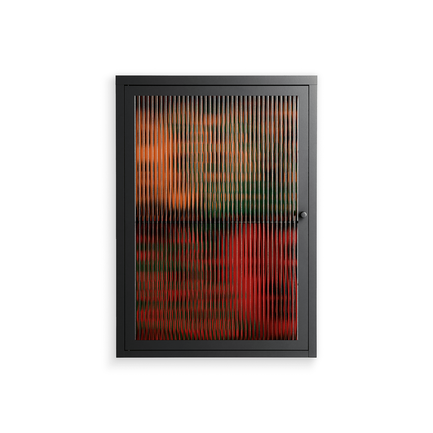 Hours - Wall Cabinet - Oluwasheyi Adebayo - Antracite - Reeded glass