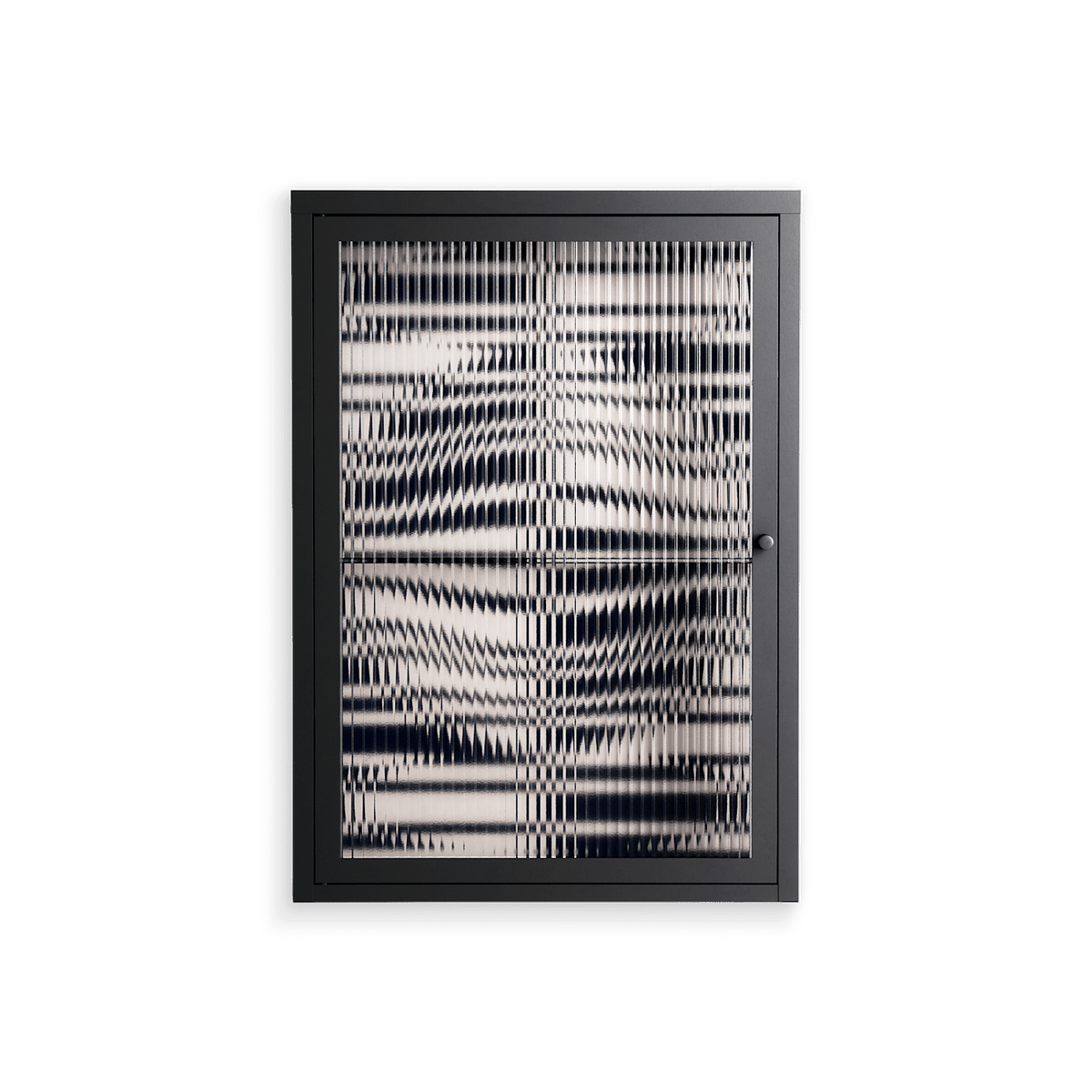 Wave Lens - Wall Cabinet - Oluwasheyi Adebayo - Antracite - Reeded glass