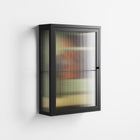 Anonymous Reader - Wall Cabinet - Kristin Eriksson - Antracite - Reeded glass