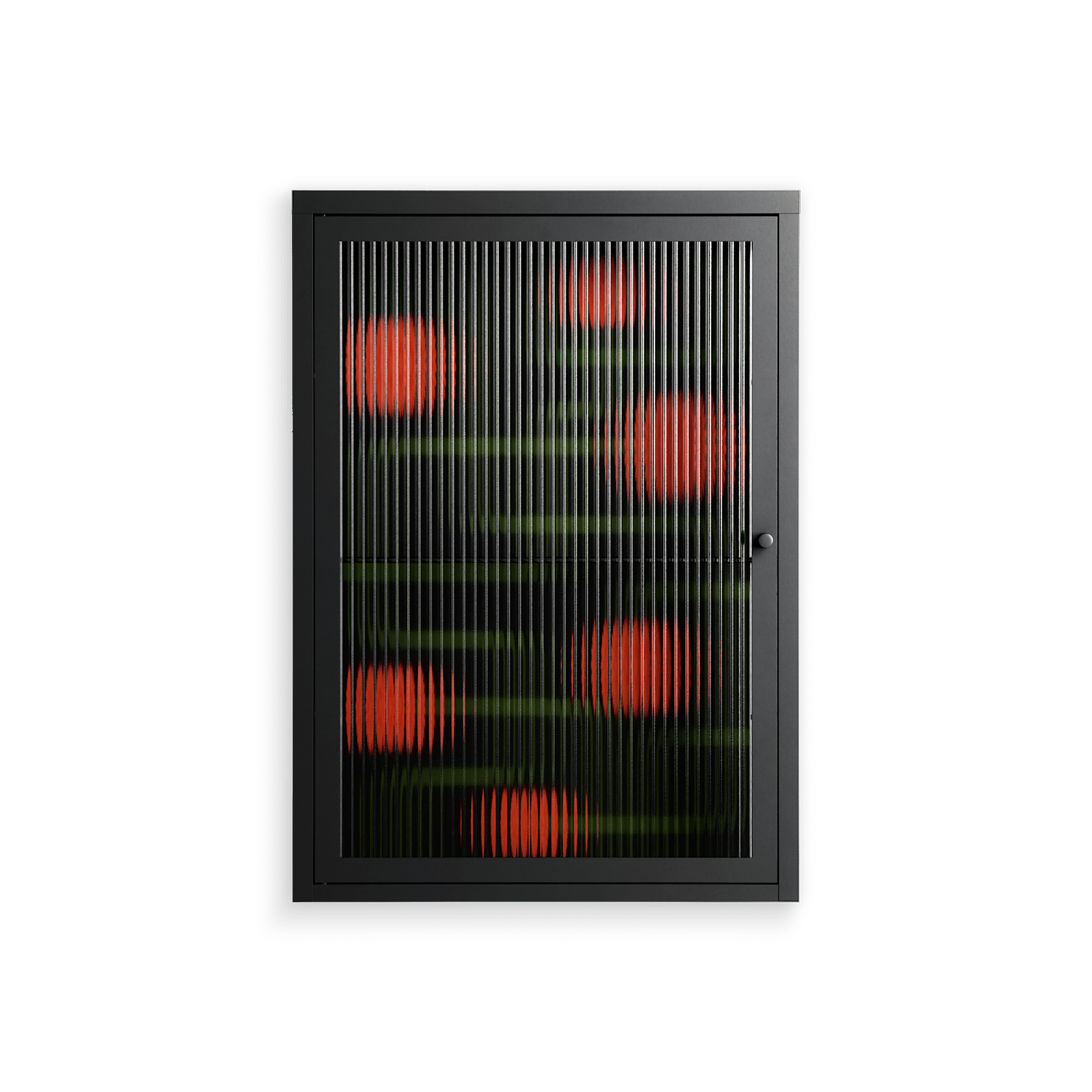 Floral Pipes - Wall Cabinet - Kristin Eriksson - Antracite - Reeded glass