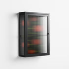 Floral Pipes - Wall Cabinet - Kristin Eriksson - Antracite - Reeded glass