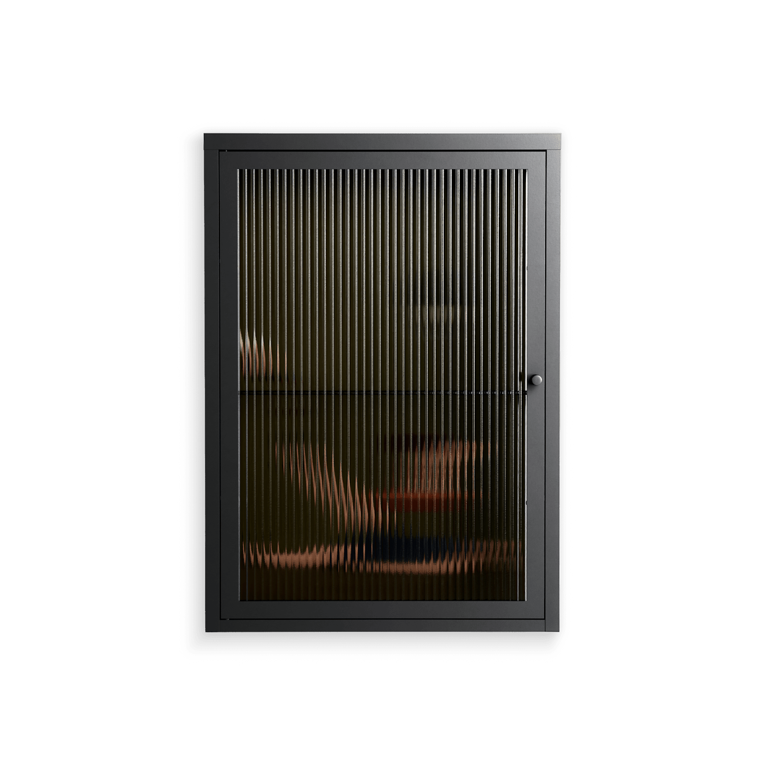 Friday Night Rituals - Wall Cabinet - Kristin Eriksson - Antracite - Reeded glass