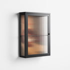 Women In Ballchair - Wall Cabinet - Kristin Eriksson - Antracite - Reeded glass