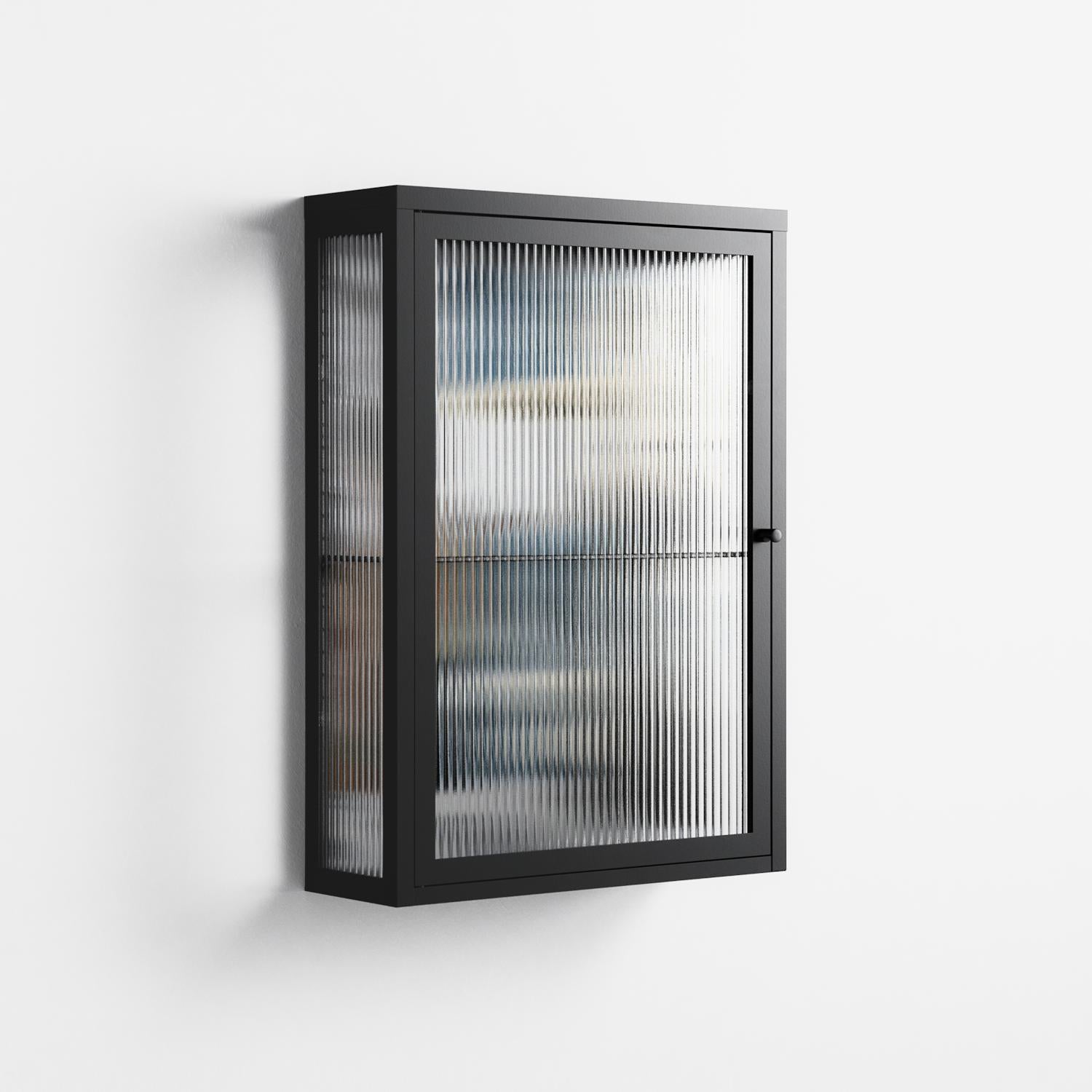 Balance - Wall Cabinet - Sophie Goudman-Peachey - Antracite - Reeded glass