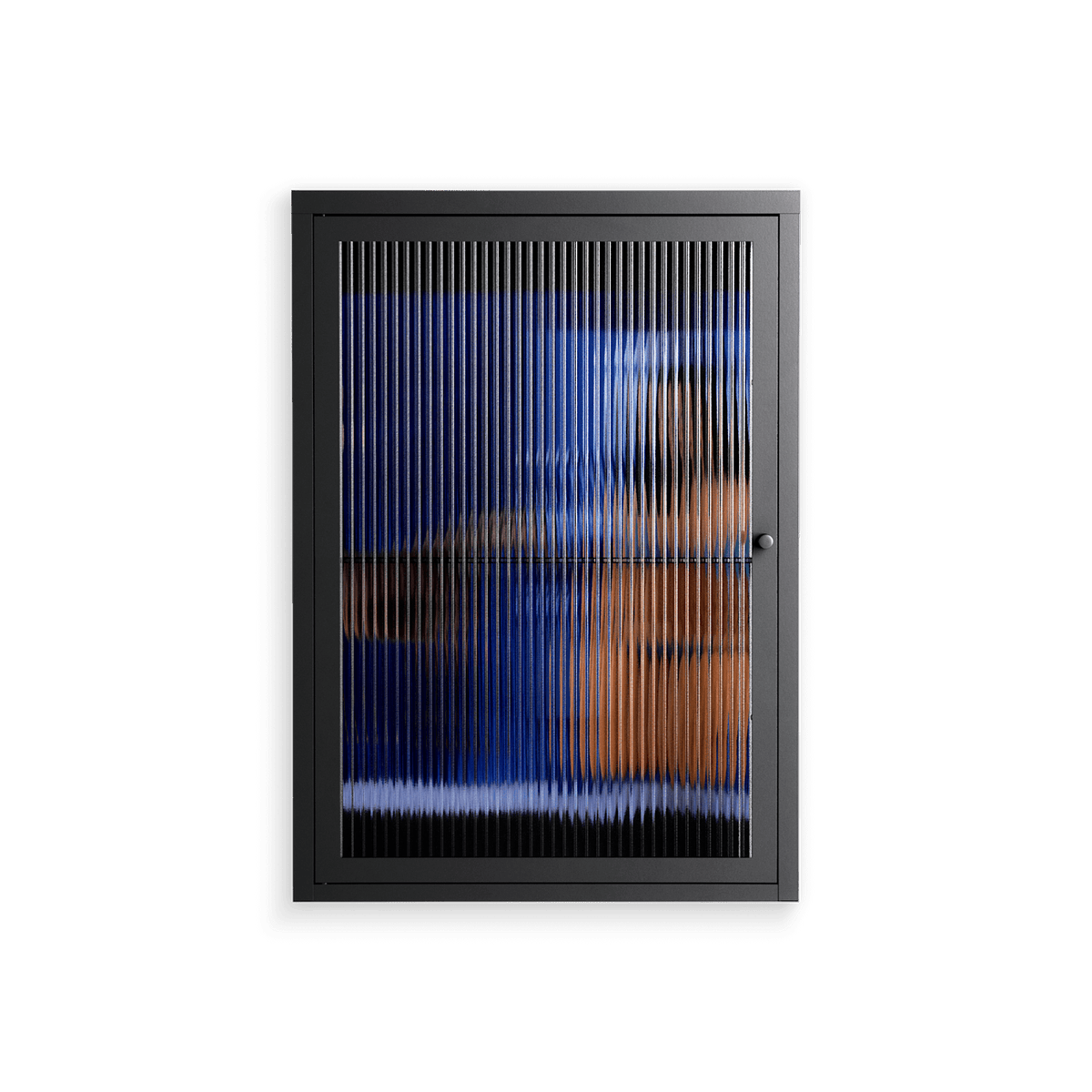 Blue Velvet - Wall Cabinet - Sophie Goudman-Peachey - Antracite - Reeded glass