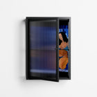 Blue Velvet - Wall Cabinet - Sophie Goudman-Peachey - Antracite - Reeded glass