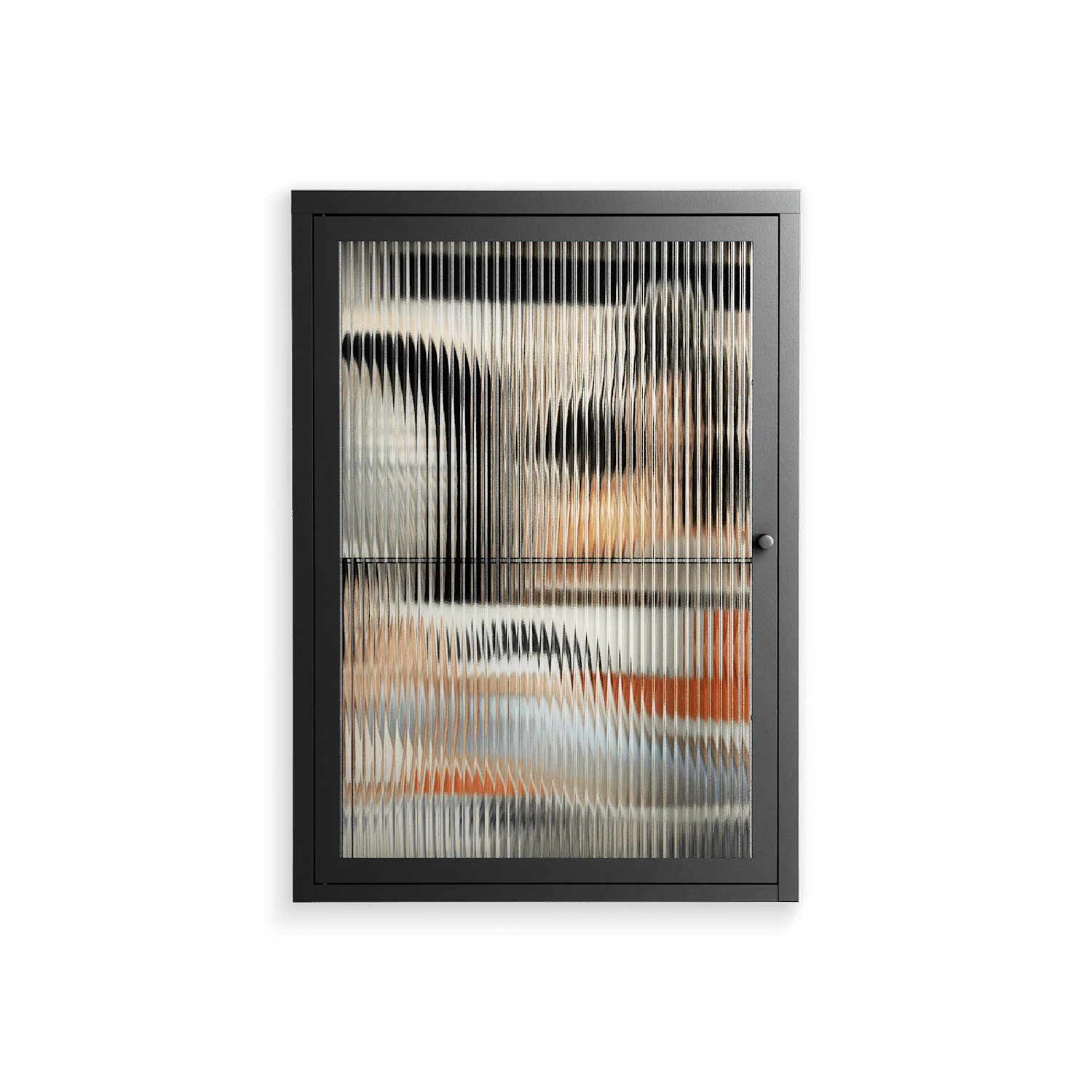 Sweet Far Away - Wall Cabinet - Sophie Goudman-Peachey - Antracite - Reeded glass