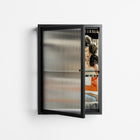 Sweet Far Away - Wall Cabinet - Sophie Goudman-Peachey - Antracite - Reeded glass