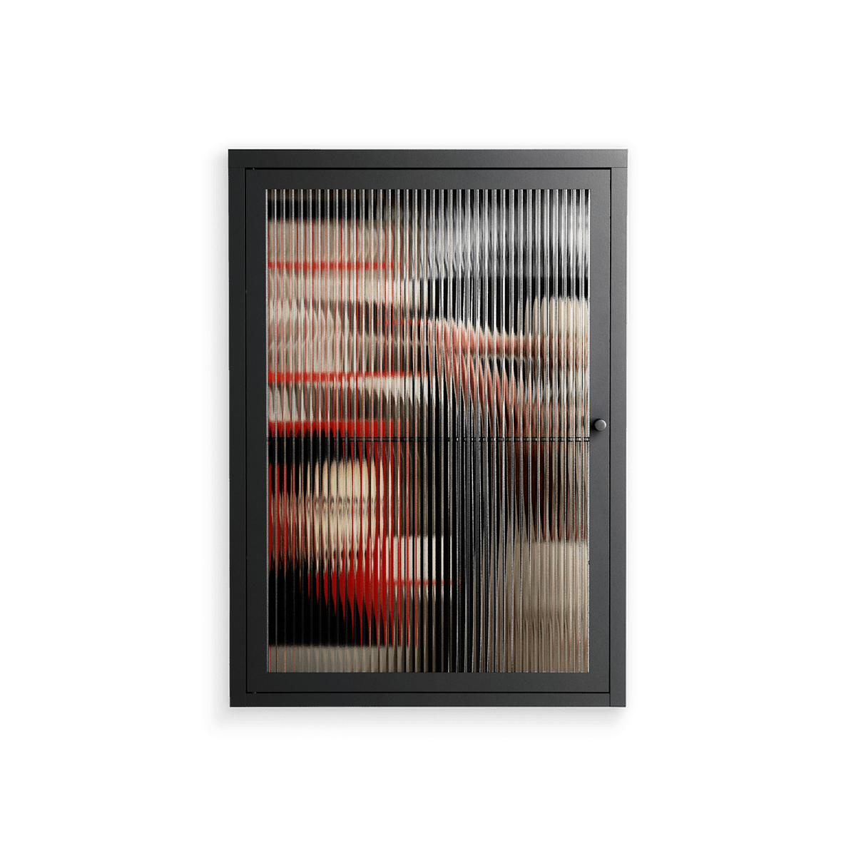 Where We Belong - Wall Cabinet - Sophie Goudman-Peachey - Antracite - Reeded glass