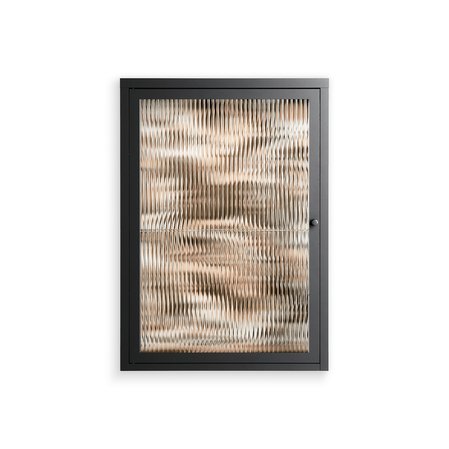 Delight Pink - Wall Cabinet - Diana Catchpole - Antracite - Reeded glass