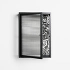 Flight Of Fancy - Wall Cabinet - Diana Catchpole - Antracite - Reeded glass